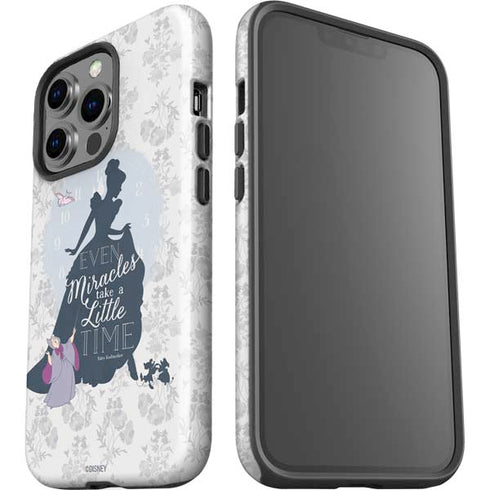 Disney Cinderella Miracles Take Time Silhouette iPhone 15 Pro Impact Case
